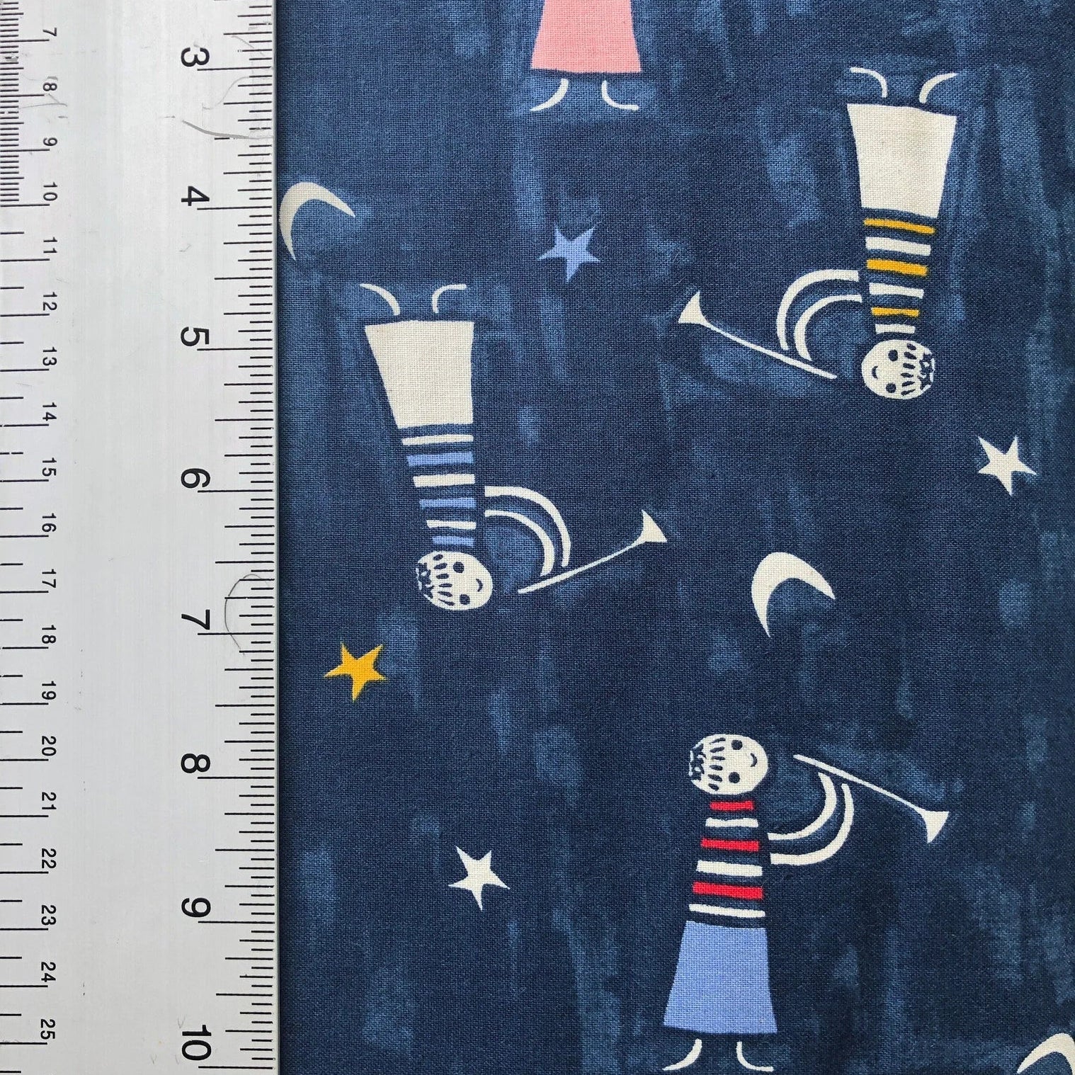 Noel - Angels Singing - Navy Unbleached Fabric- Alexia Marcelle Abegg - Cotton+Steel - Quilting Cotton - C5135-001