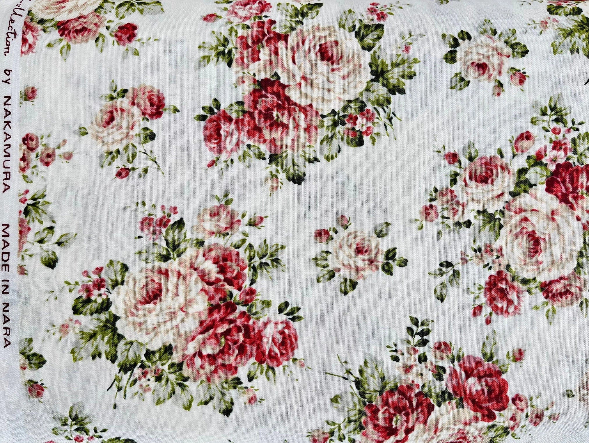 Country Floral - Nakamura - Japanese Fabric - Floral Fabric - Roses