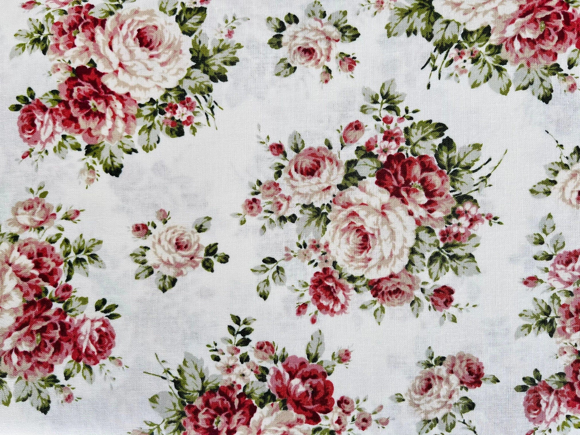 Country Floral - Nakamura - Japanese Fabric - Floral Fabric - Roses