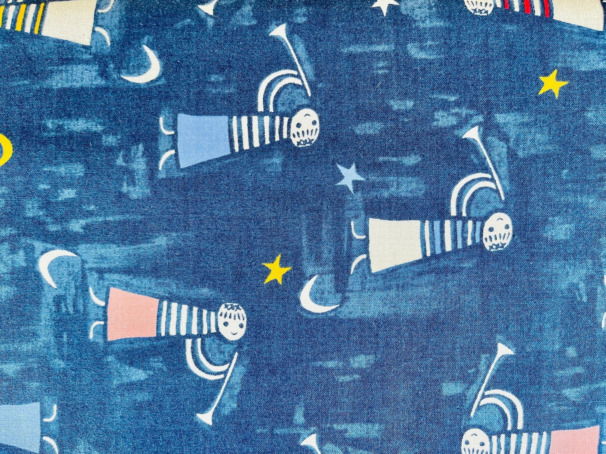 Noel - Angels Singing - Navy Unbleached Fabric- Alexia Marcelle Abegg - Cotton+Steel - Quilting Cotton - C5135-001