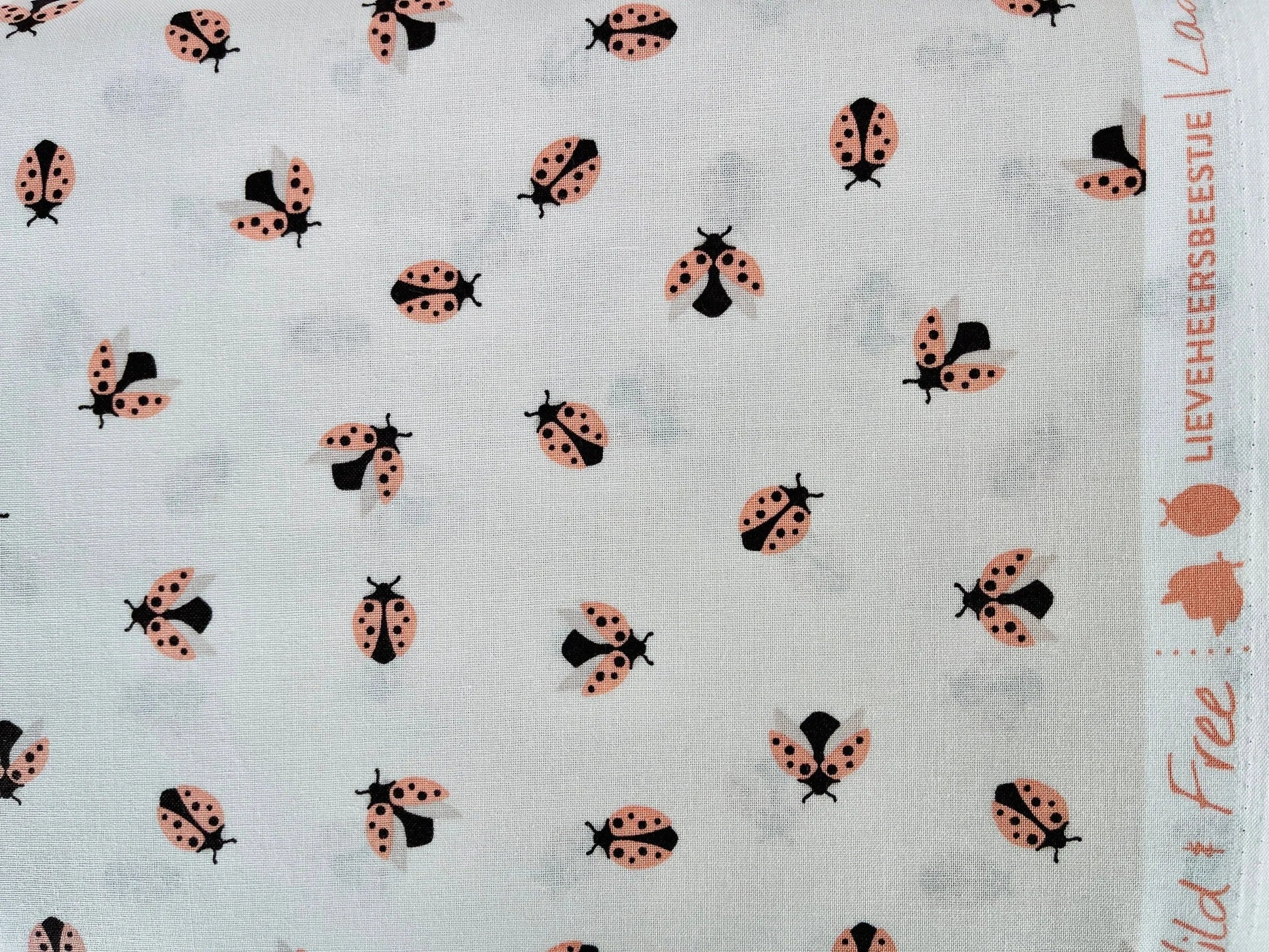 Wild and Free - Ladybug - Summer Vibes Fabric - Loes Van Oosten Cotton + Steel Quilting Cotton - LV602-SV2