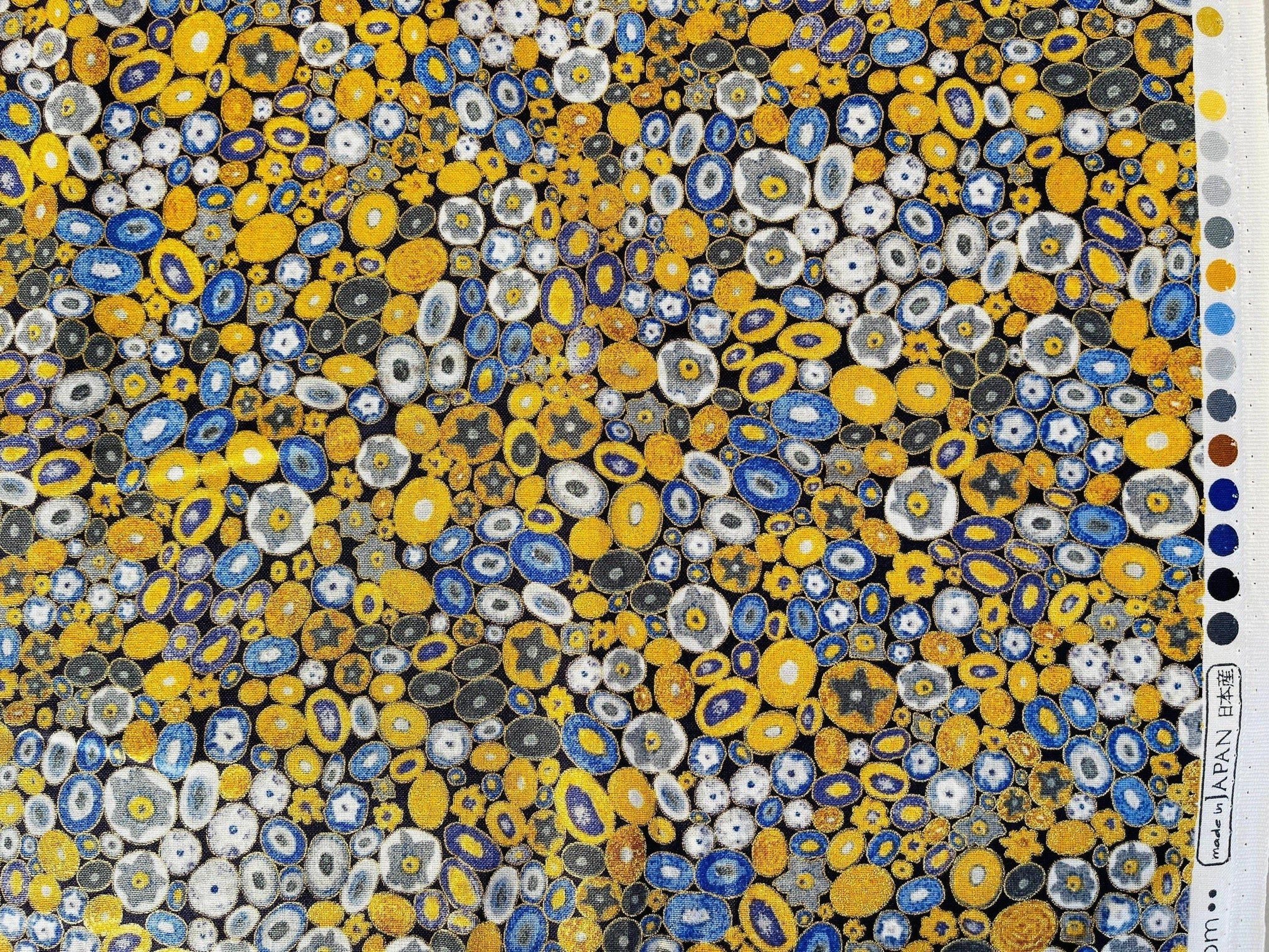 Gustav Klimt-Cobalt-Robert Kaufman-Quilting Cotton Fabric