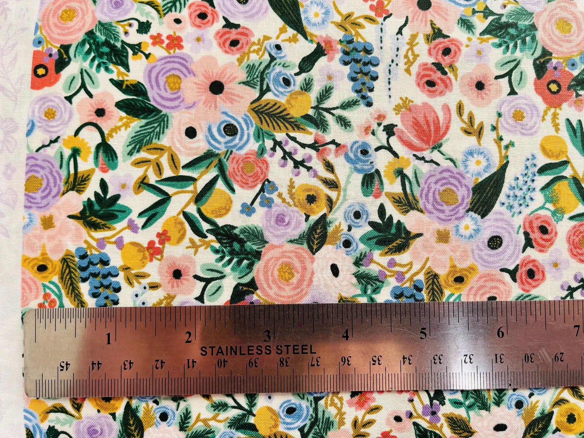 Garden Party-Petite Garden Party-Ivory Fabric-Rifle Paper Co-Cotton + Steel-RP104-IV7