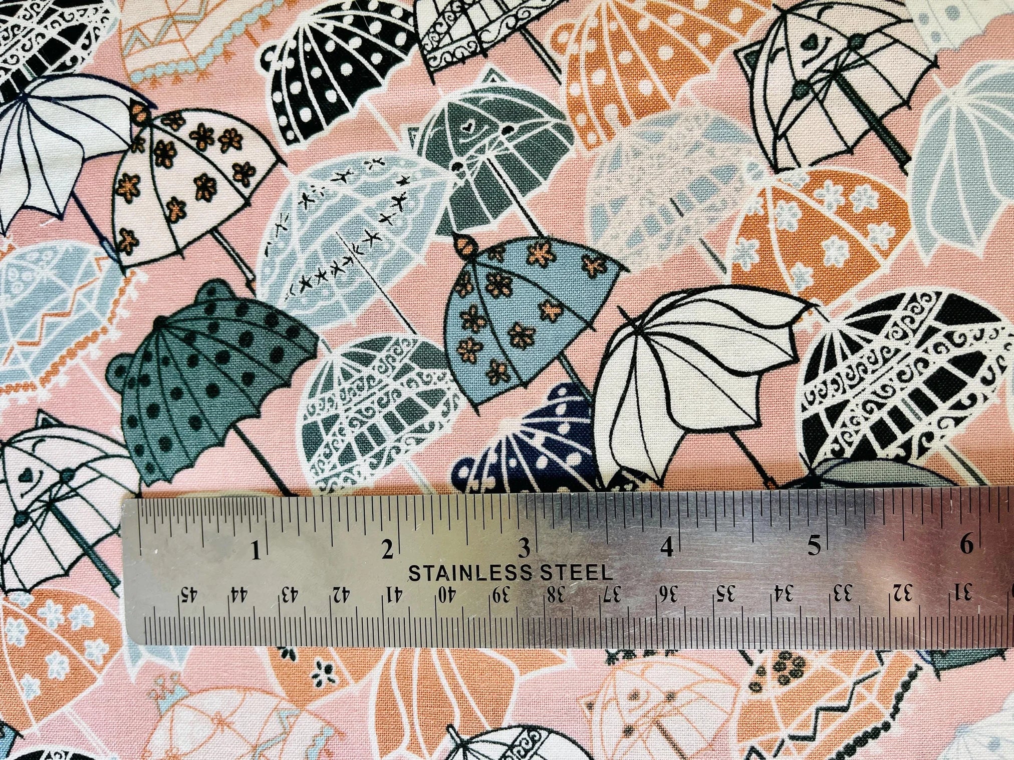 Splish Splash-Under My Umbrella-The Bright Leaf Design-Quilting Cotton Fabric-BL100-MY2