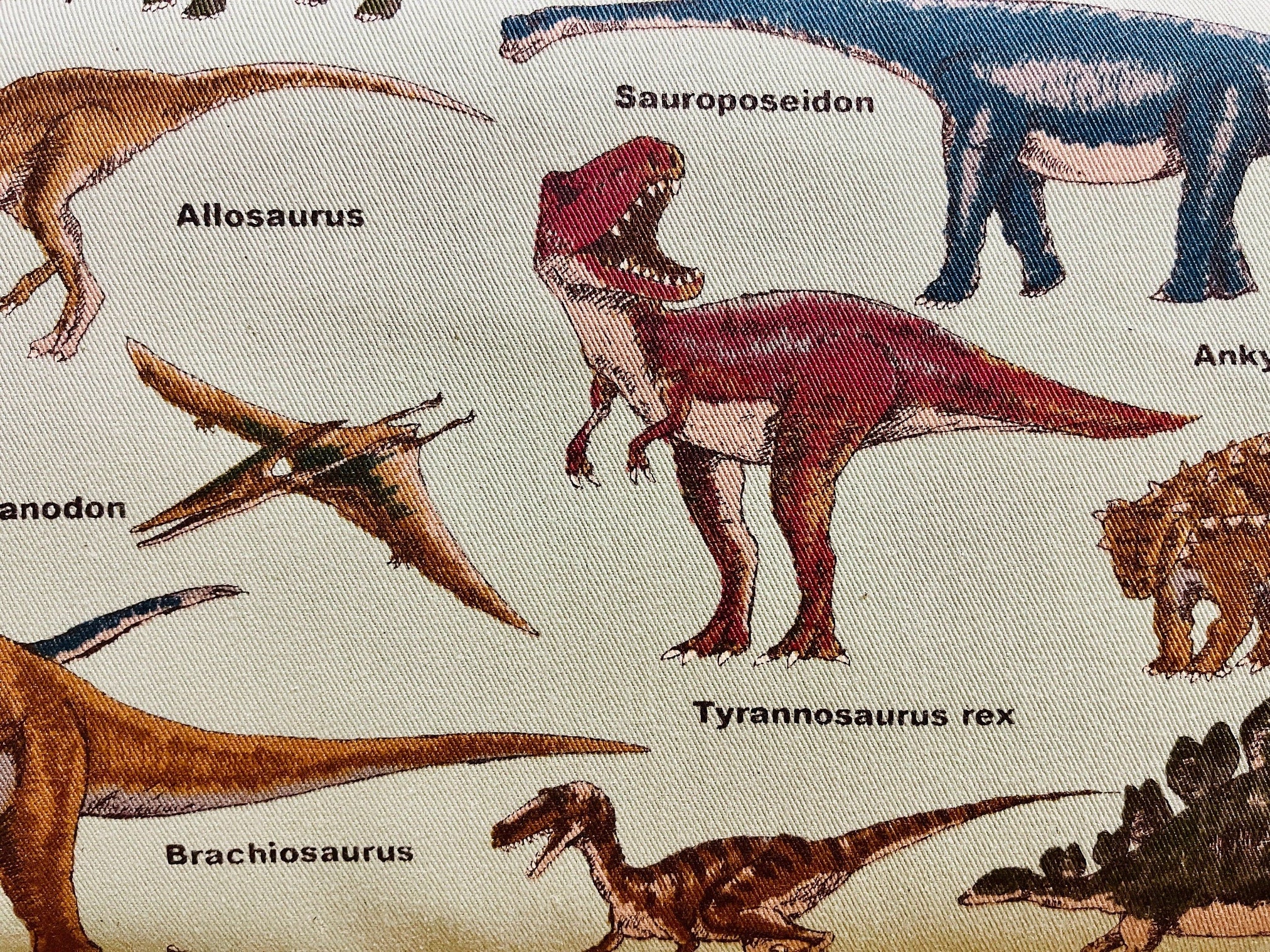 Dinosaur Fabric-Dino-Dinosaur-Japanese fabric-Cotton Twill