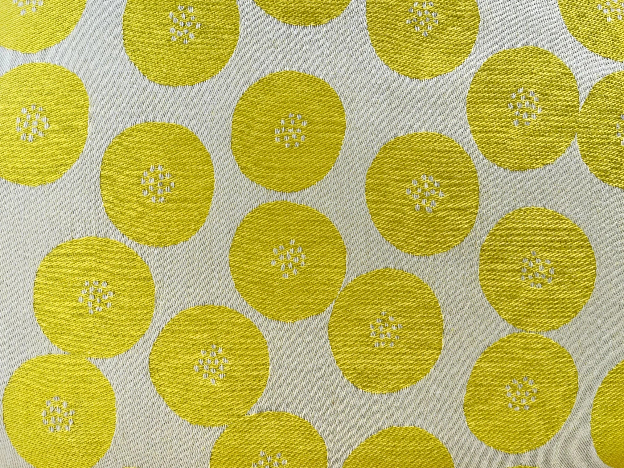 Circle Fabric - Japanese Reversible Fabric - Kokka Jacquard - Cotton Fabric - EKX-1