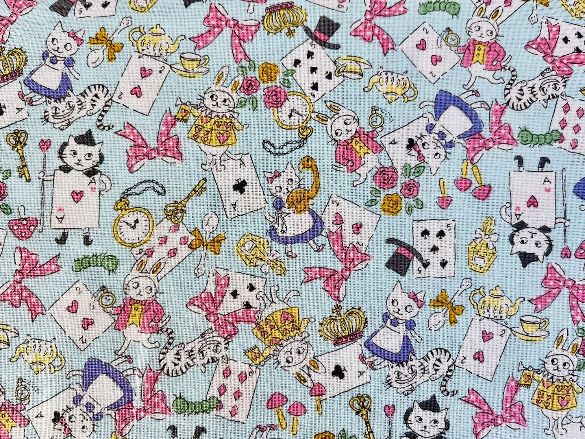 Cat-Cat Fabric-Funny Cats-Kokka fabric-Japanese Fabric