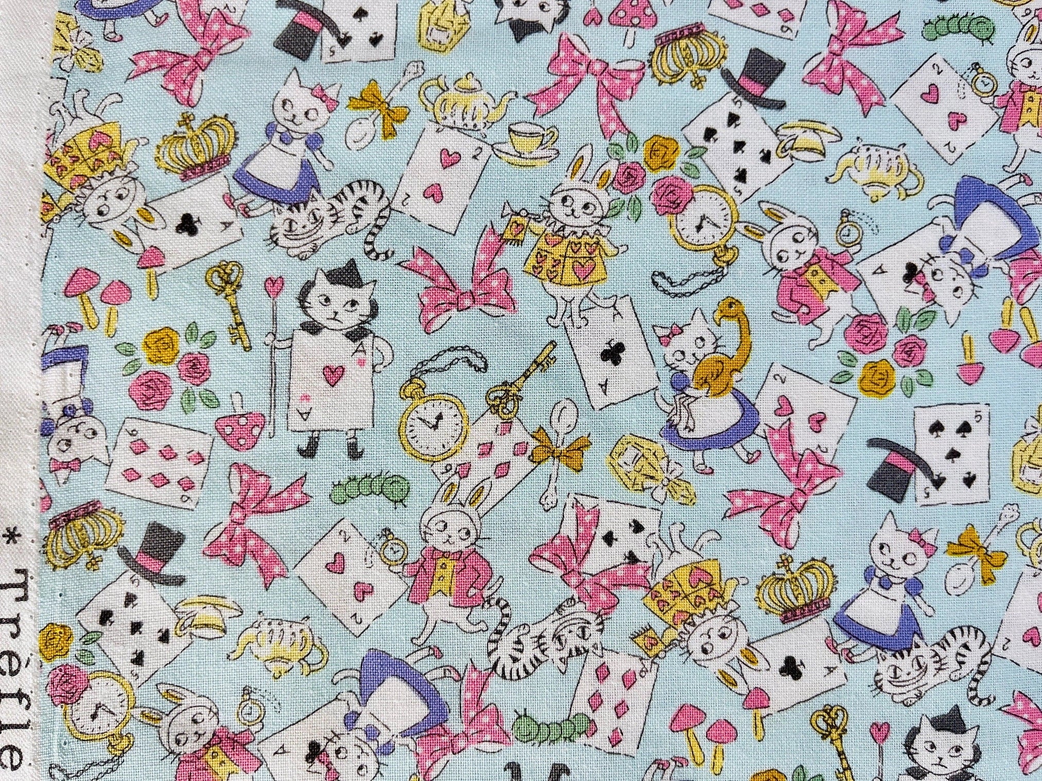 Cat-Cat Fabric-Funny Cats-Kokka fabric-Japanese Fabric