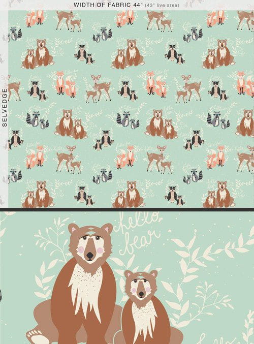 Hello Bear-Oh Hello Meadow-Bonnie Christine-Art Gallery Fabrics.