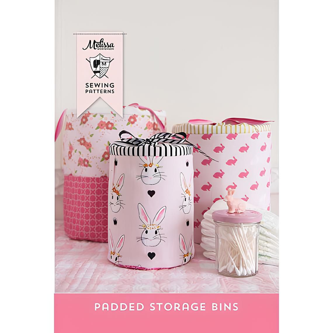 Melissa Mortenson Padded Storage Bins Patterns.