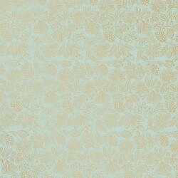 Garden Party - Primavera-Moxie Floral-Mint Metallic Fabric