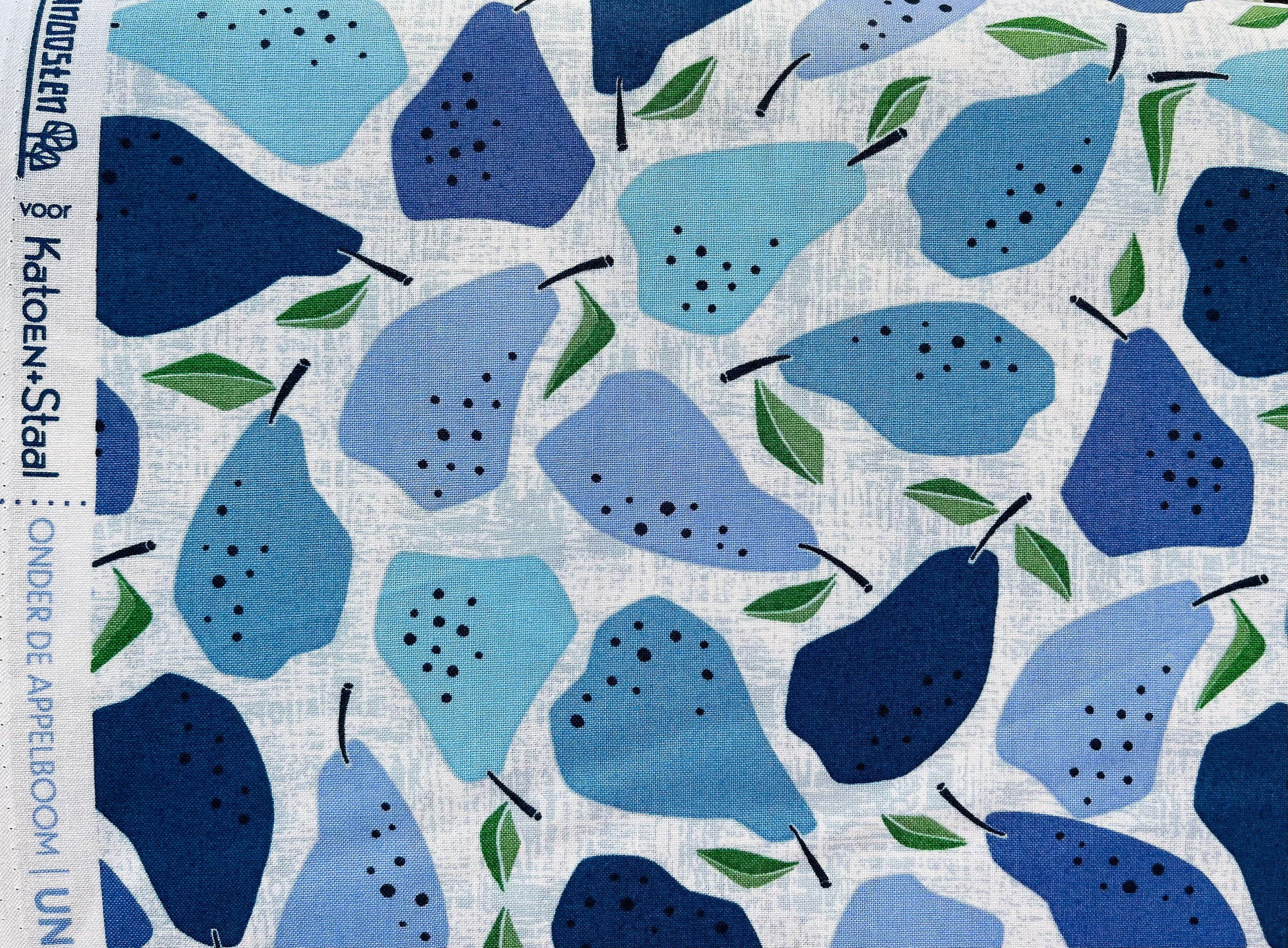 Under the Apple Tree-Quince Blue Fabric-Loes Van Oosten