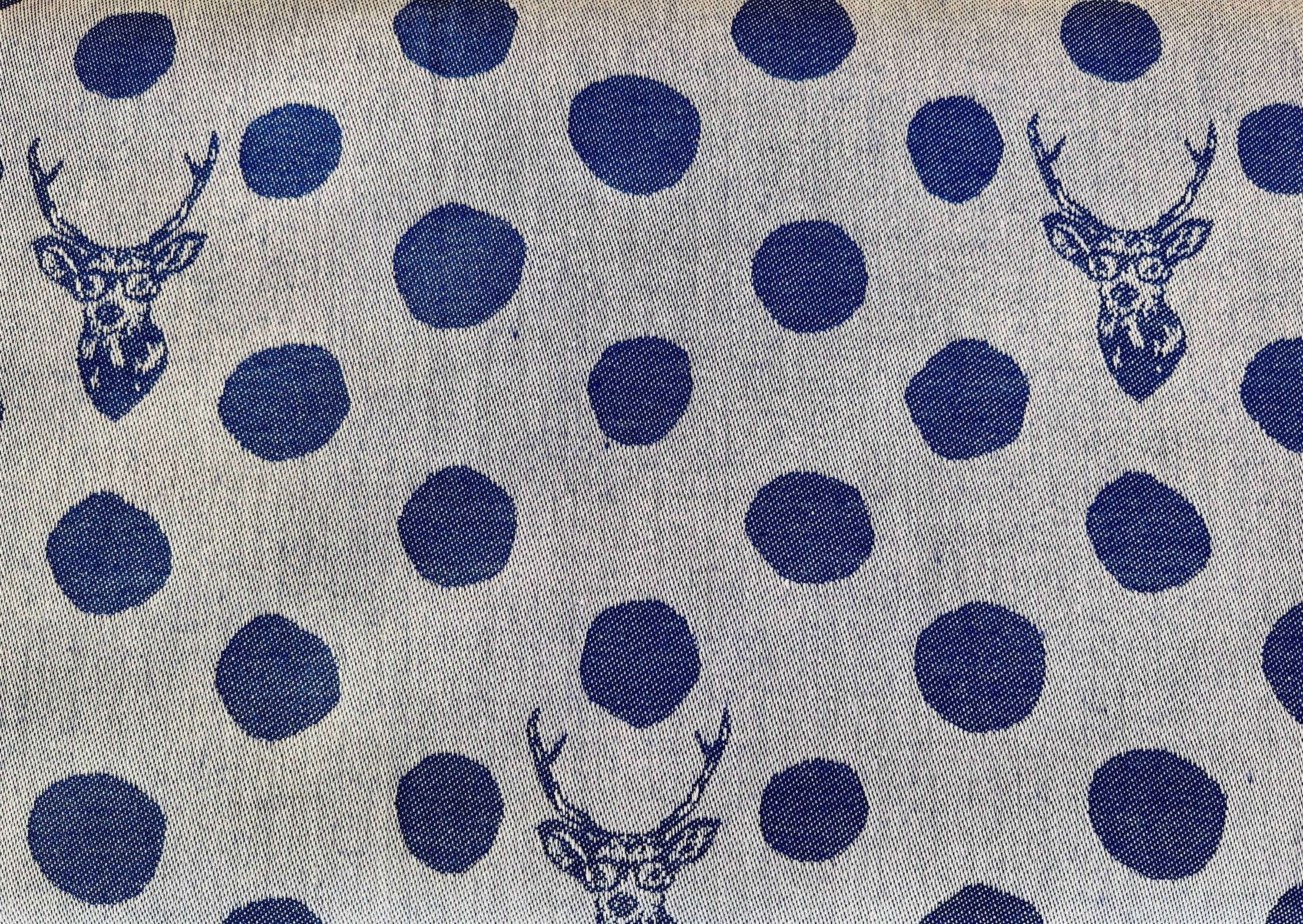 Buck-Buck Fabric-Kokka-Japanese Fabric-Jacquard-Reversible Fabric