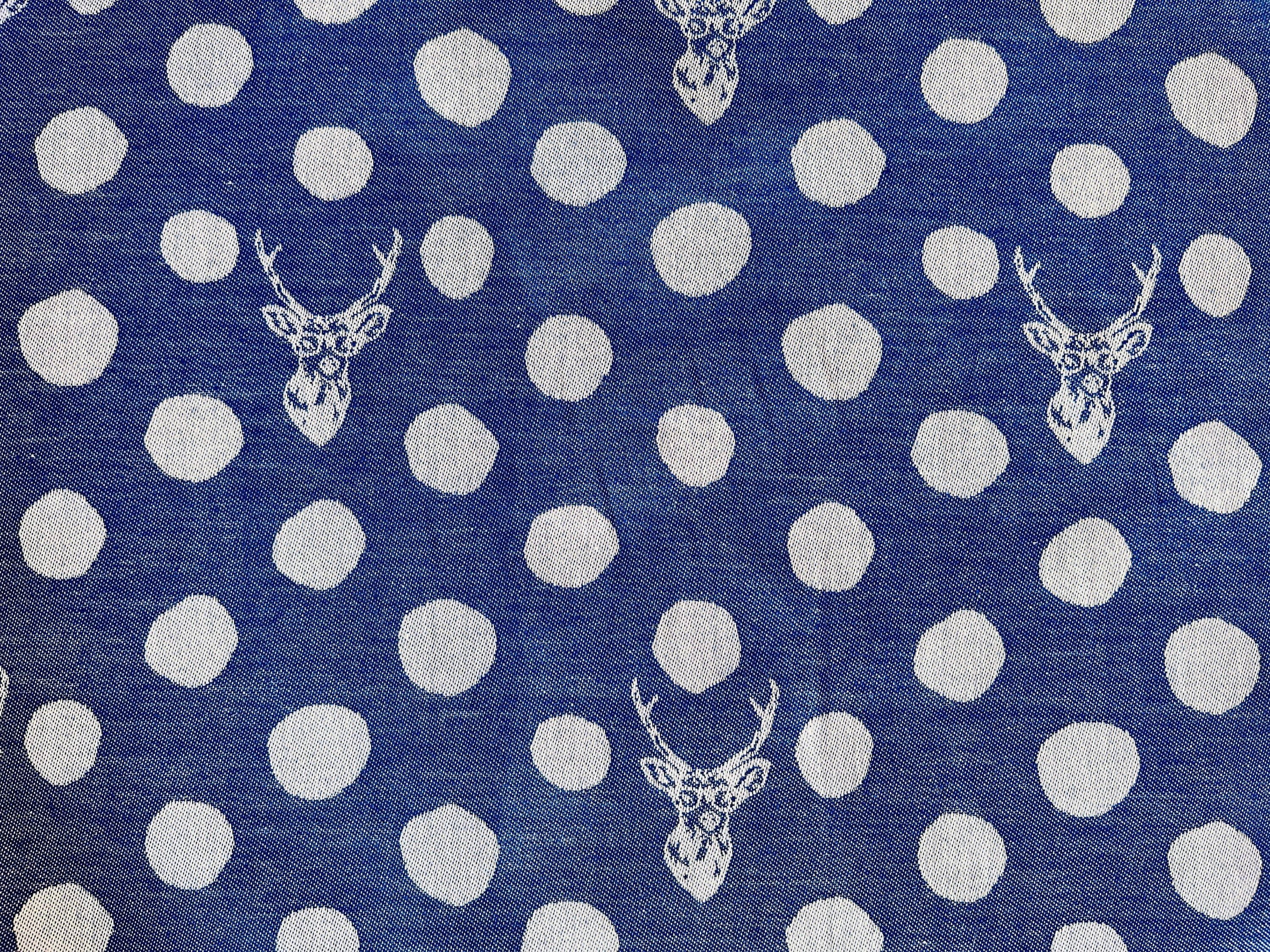 Buck-Buck Fabric-Kokka-Japanese Fabric-Jacquard-Reversible Fabric