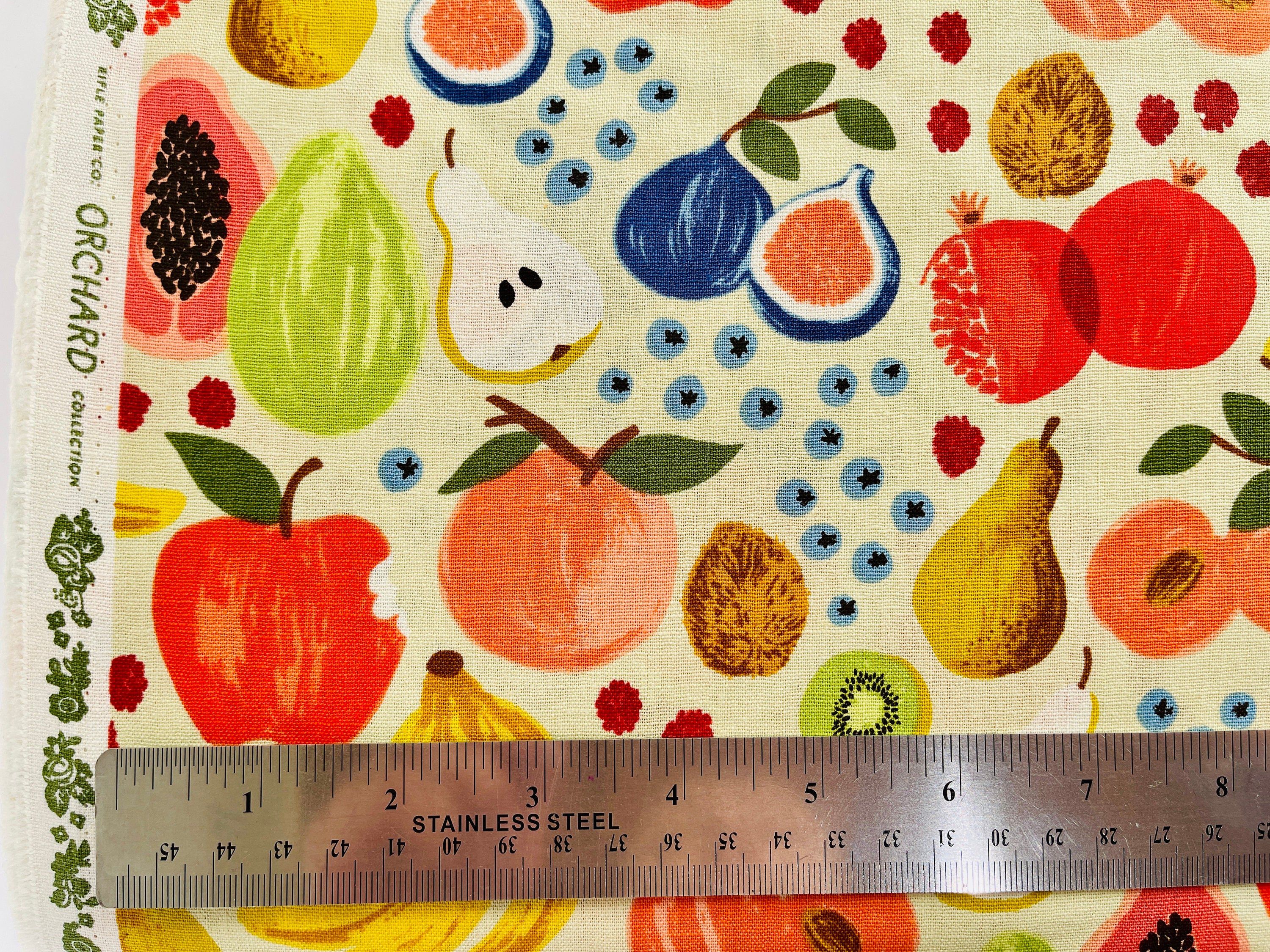 Orchard-Fruit Stand-Cream Canvas Fabric-Rifle Paper Co-Cotton+Steel-RP1200-CR5C