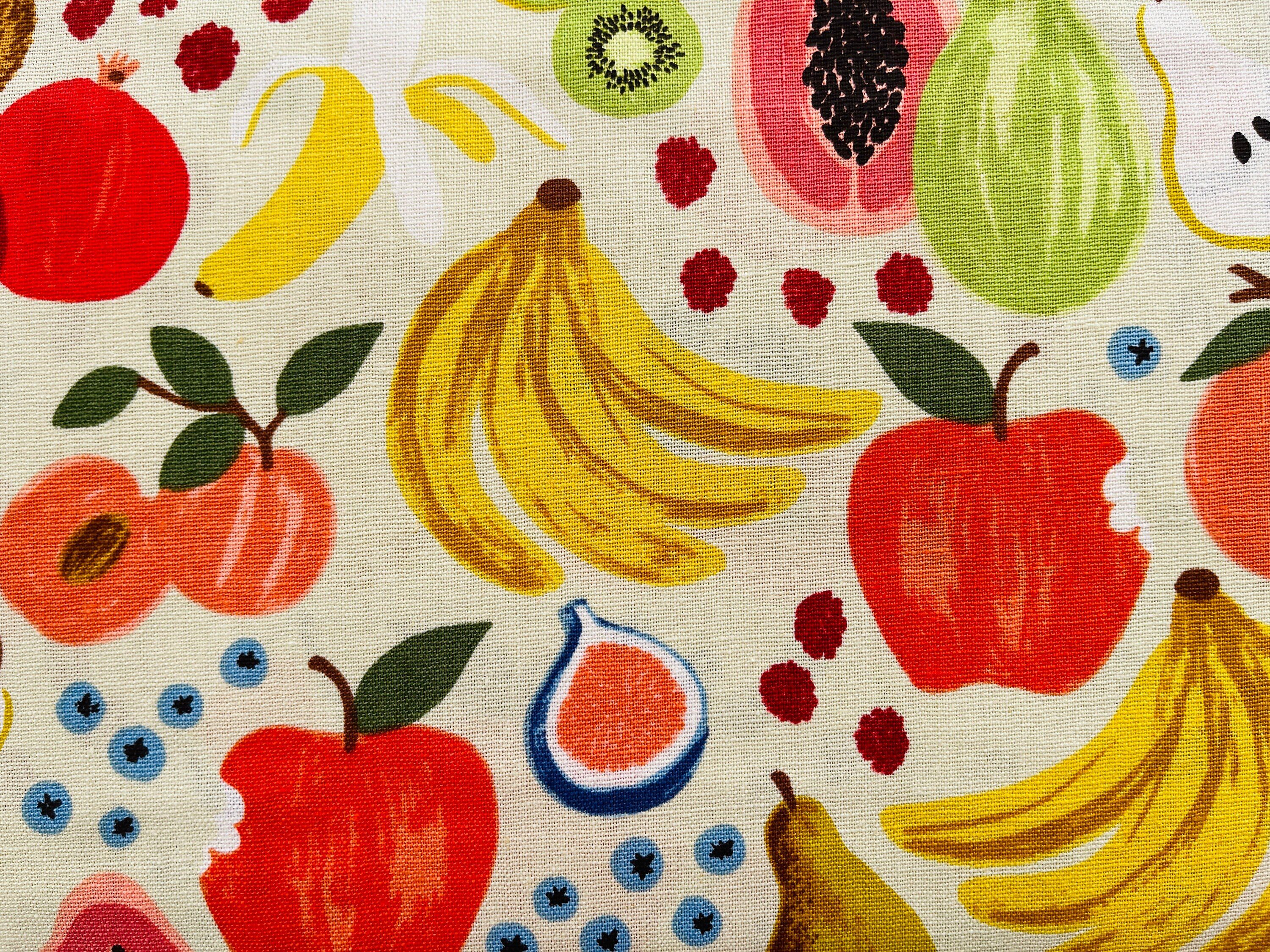 Orchard-Fruit Stand-Cream Canvas Fabric-Rifle Paper Co-Cotton+Steel-RP1200-CR5C