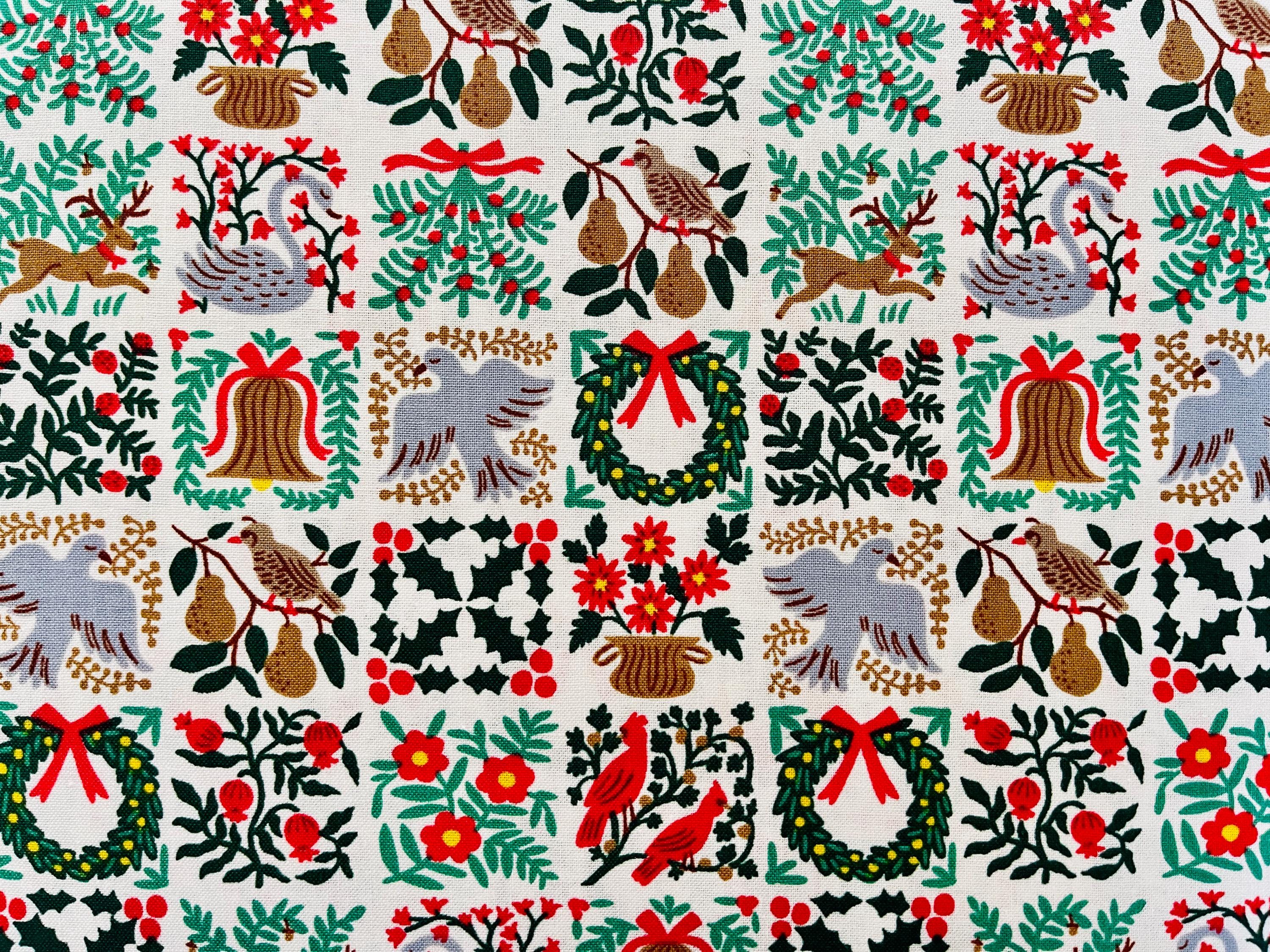 Holiday Tapestry-Cream Fabric-Holiday Classics-Rifle Paper Co-Cotton+ Steel-RP616-CR1