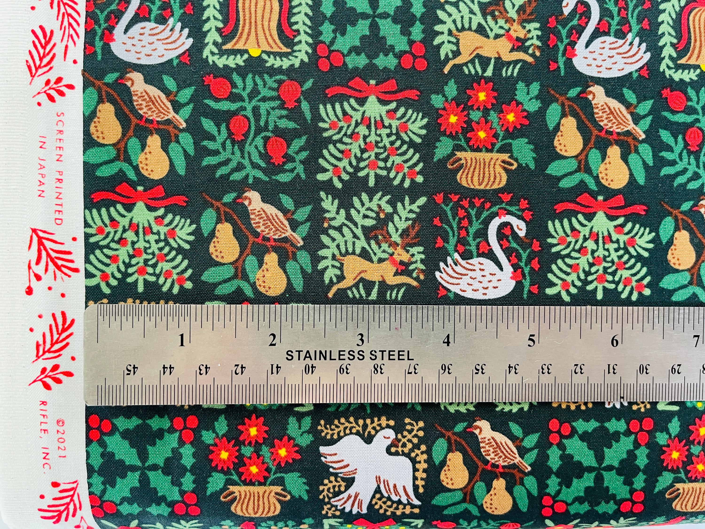 Holiday Tapestry-Evergreen Fabric-Holiday Classics-Rifle Paper Co-Cotton+ Steel-RP616-EV2