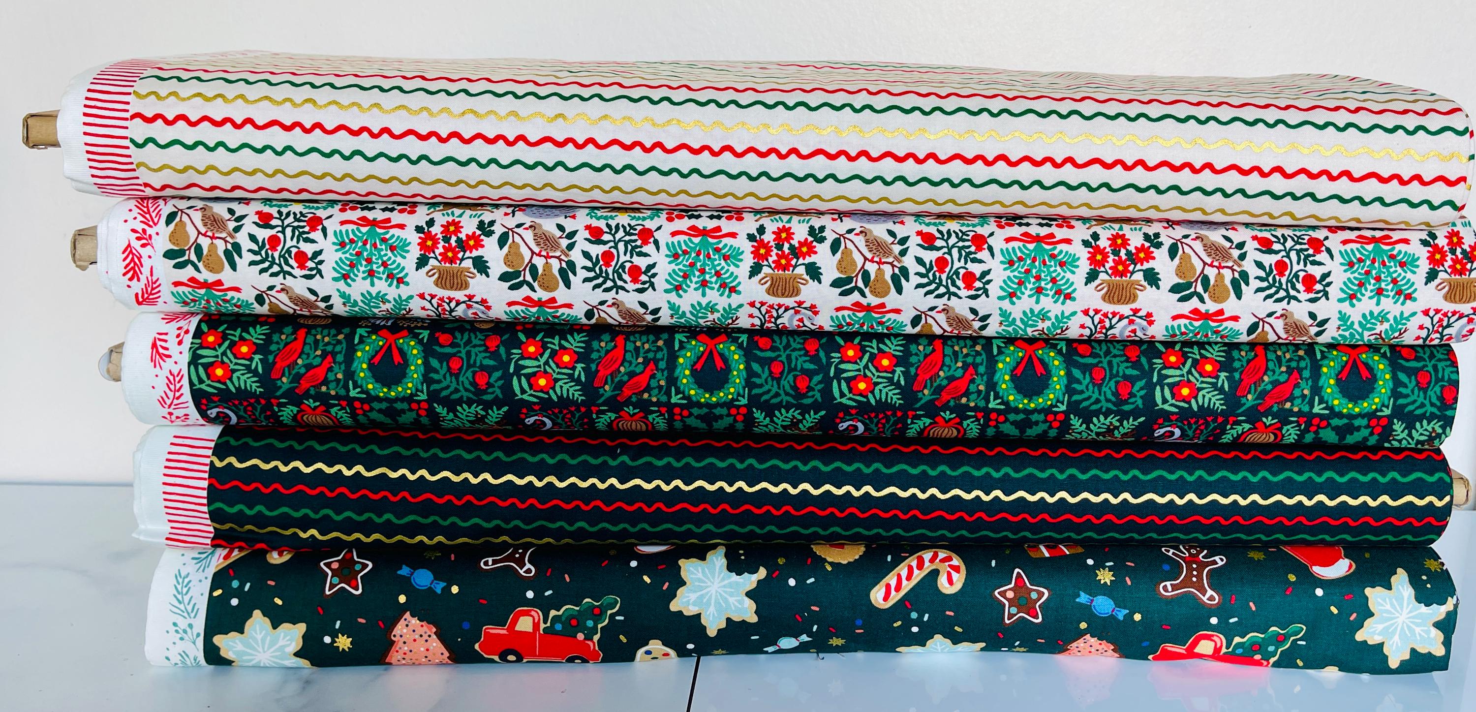 Holiday Tapestry-Evergreen Fabric-Holiday Classics-Rifle Paper Co-Cotton+ Steel-RP616-EV2