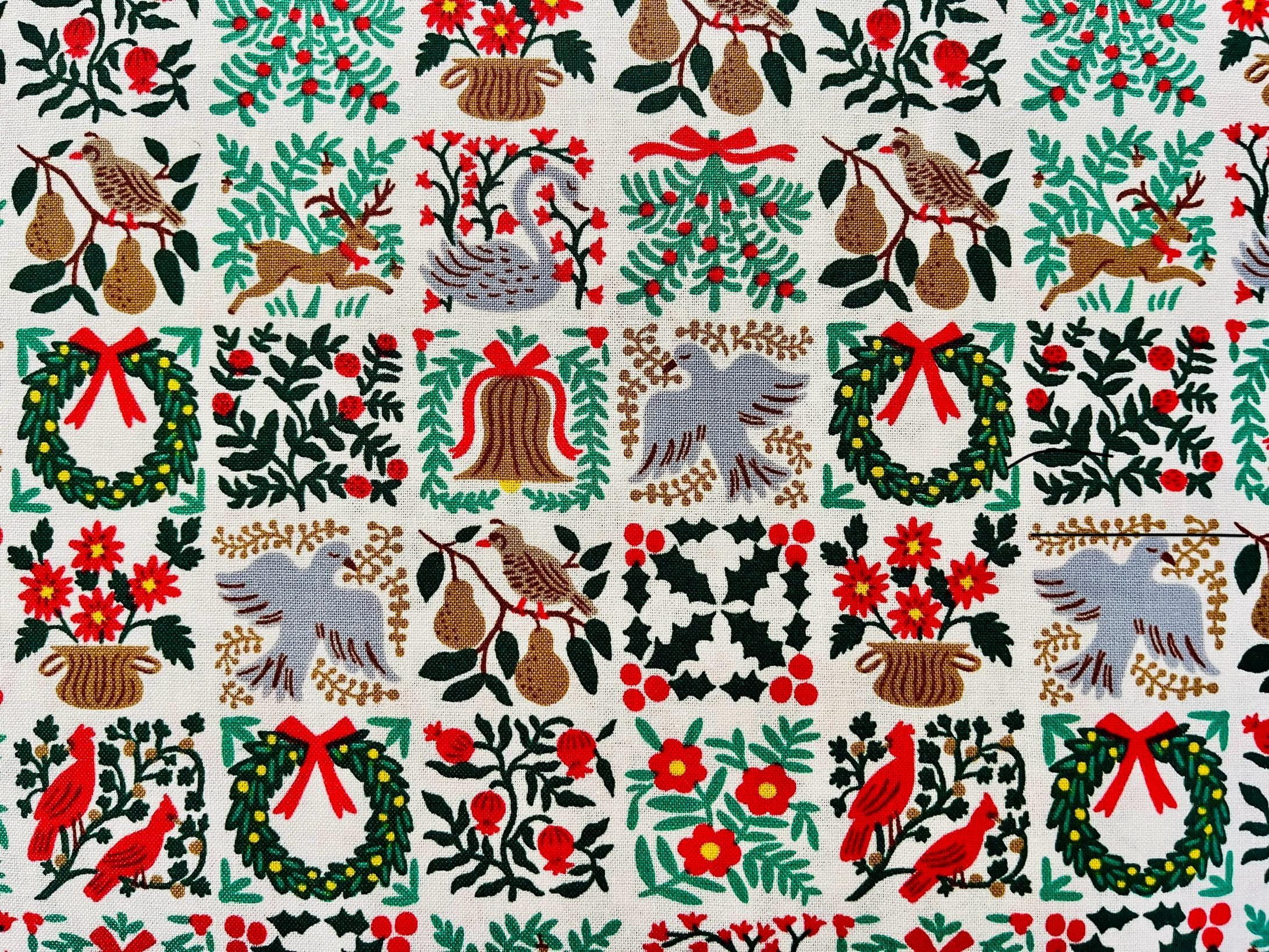 Holiday Tapestry-Cream Fabric-Holiday Classics-Rifle Paper Co-Cotton+ Steel-RP616-CR1