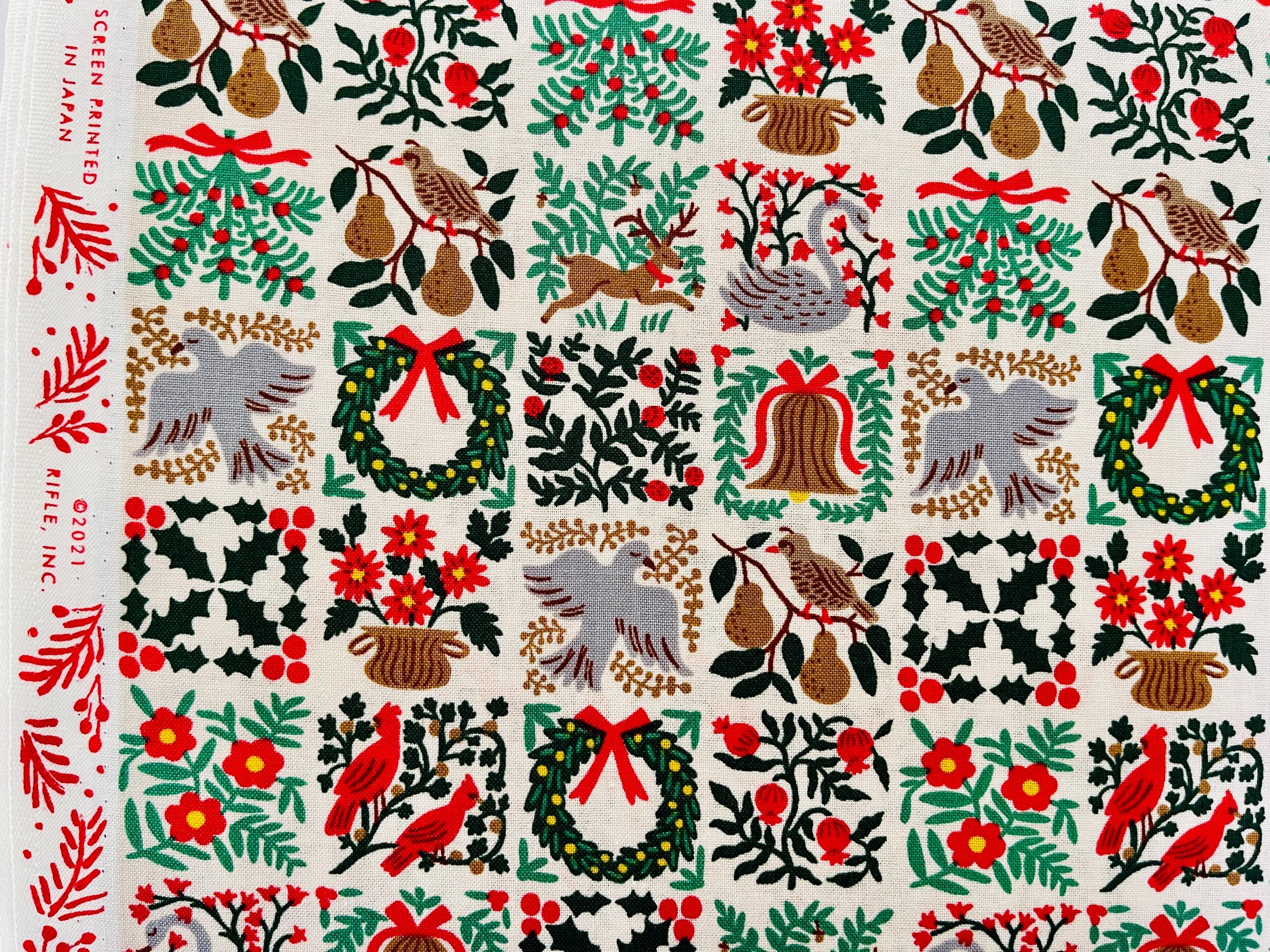 Holiday Tapestry-Cream Fabric-Holiday Classics-Rifle Paper Co-Cotton+ Steel-RP616-CR1