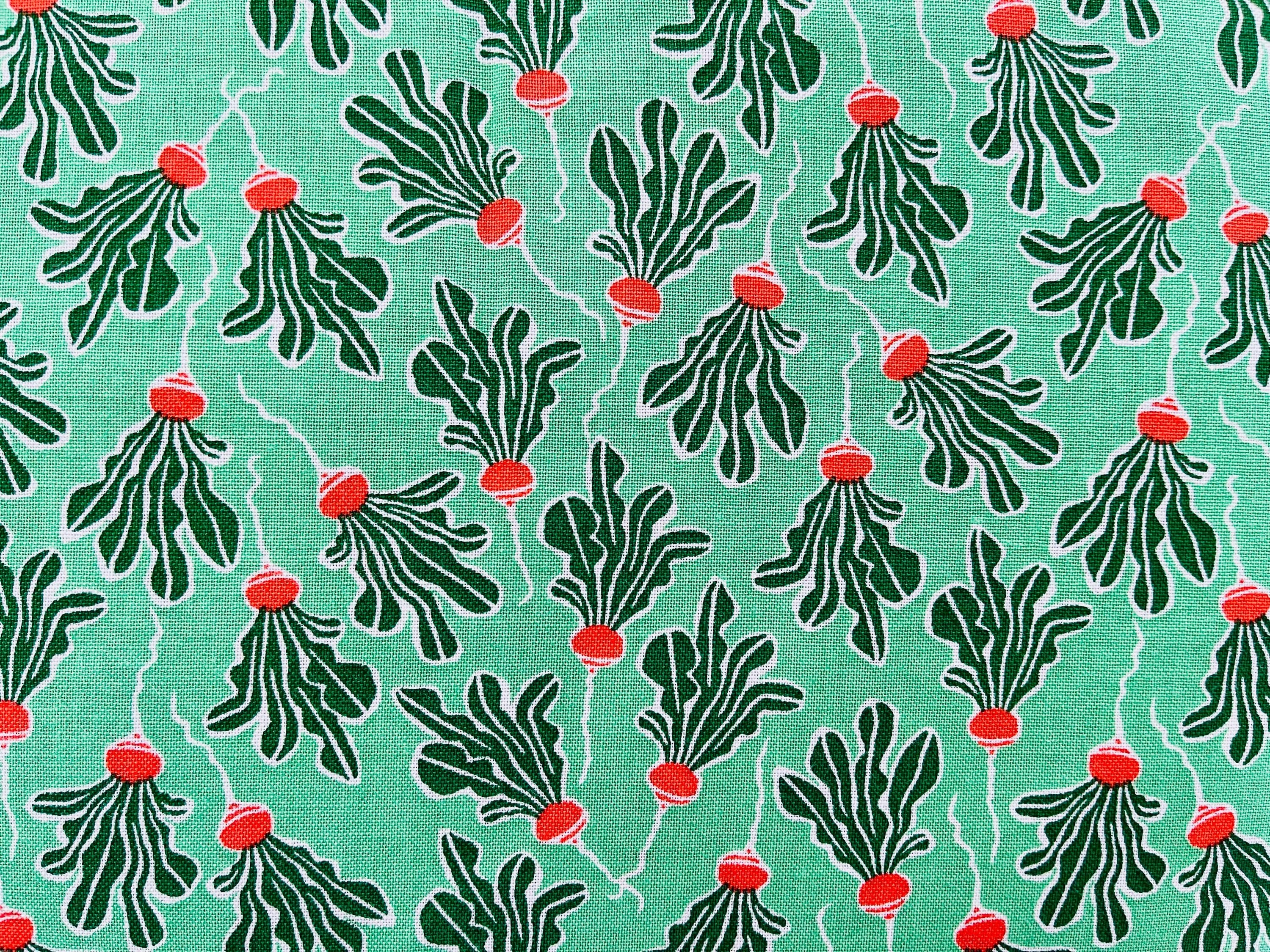 In The Vegetable Garden - Radish - Fresh Harvest Fabric - Loes Van Oosten - LV805-FH3