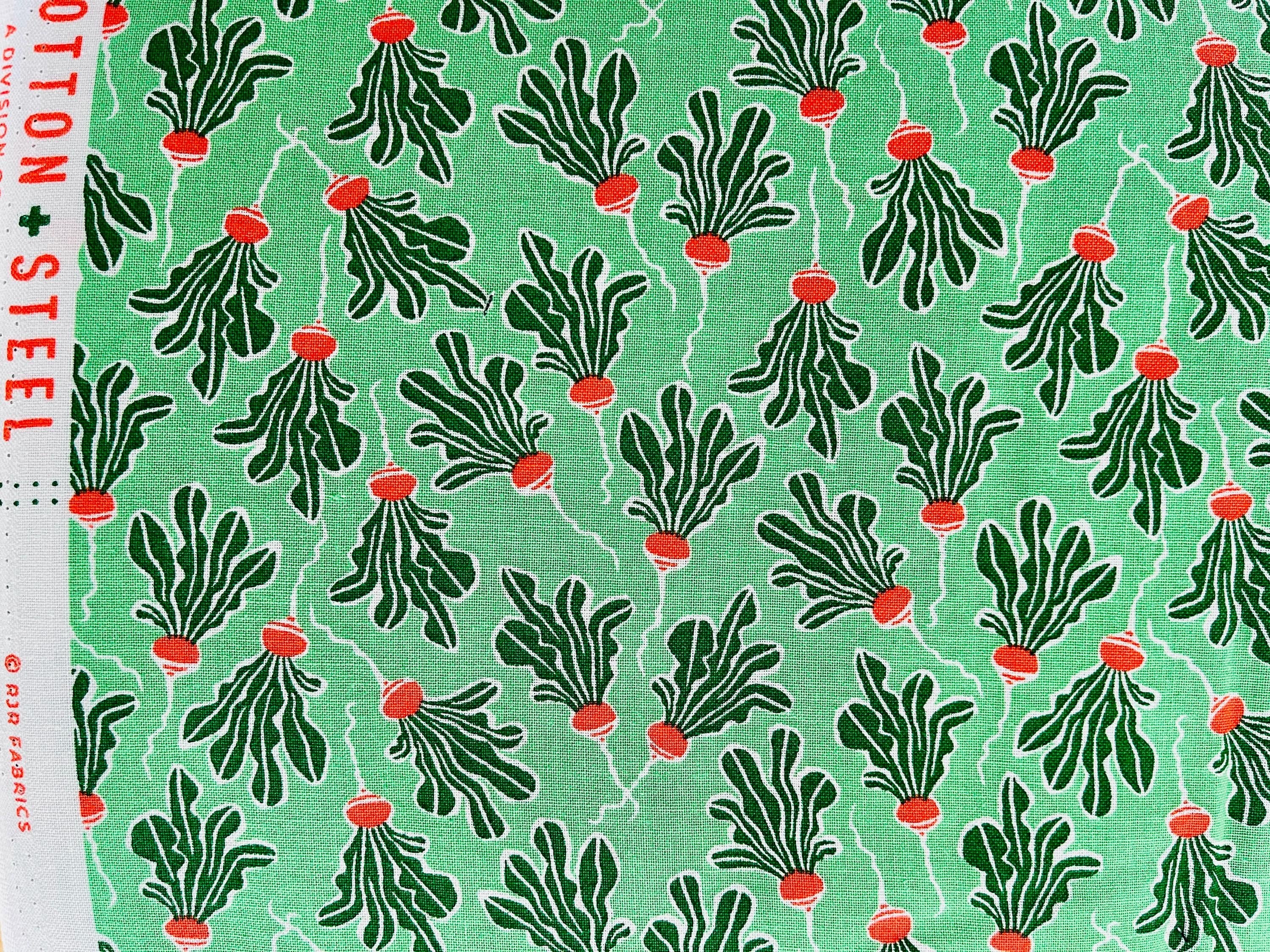 In The Vegetable Garden - Radish - Fresh Harvest Fabric - Loes Van Oosten - LV805-FH3