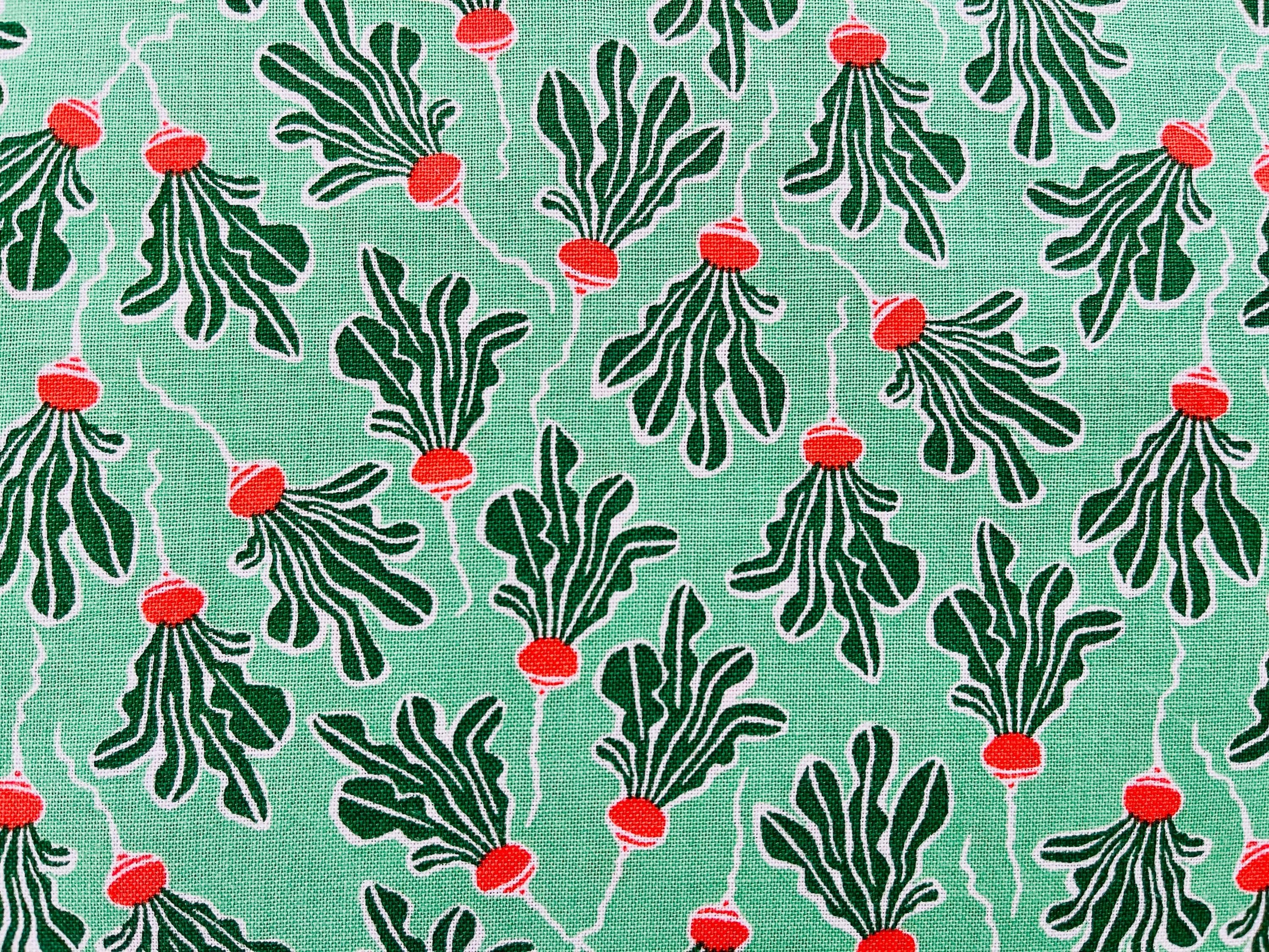 In The Vegetable Garden - Radish - Fresh Harvest Fabric - Loes Van Oosten - LV805-FH3