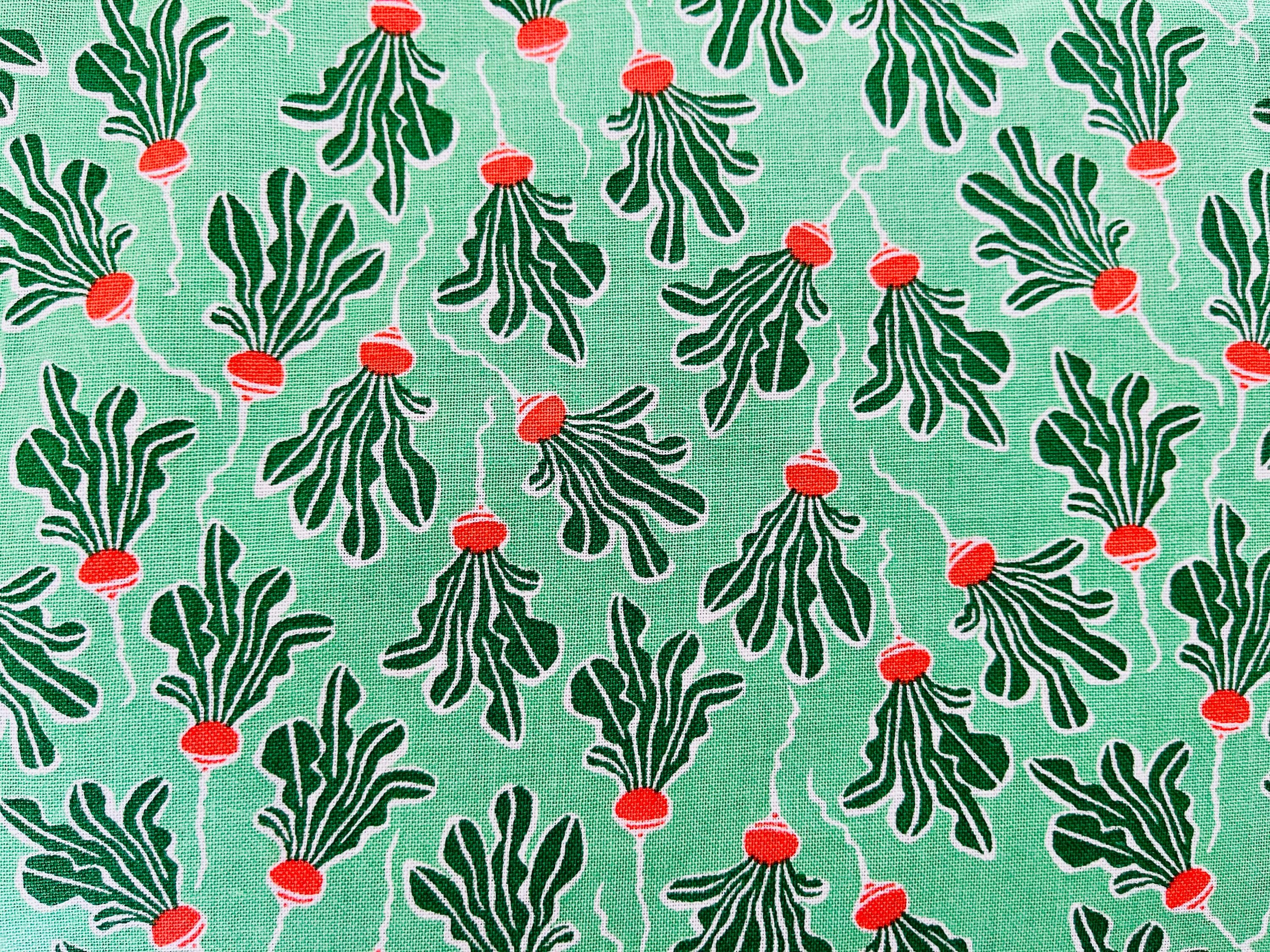 In The Vegetable Garden - Radish - Fresh Harvest Fabric - Loes Van Oosten - LV805-FH3