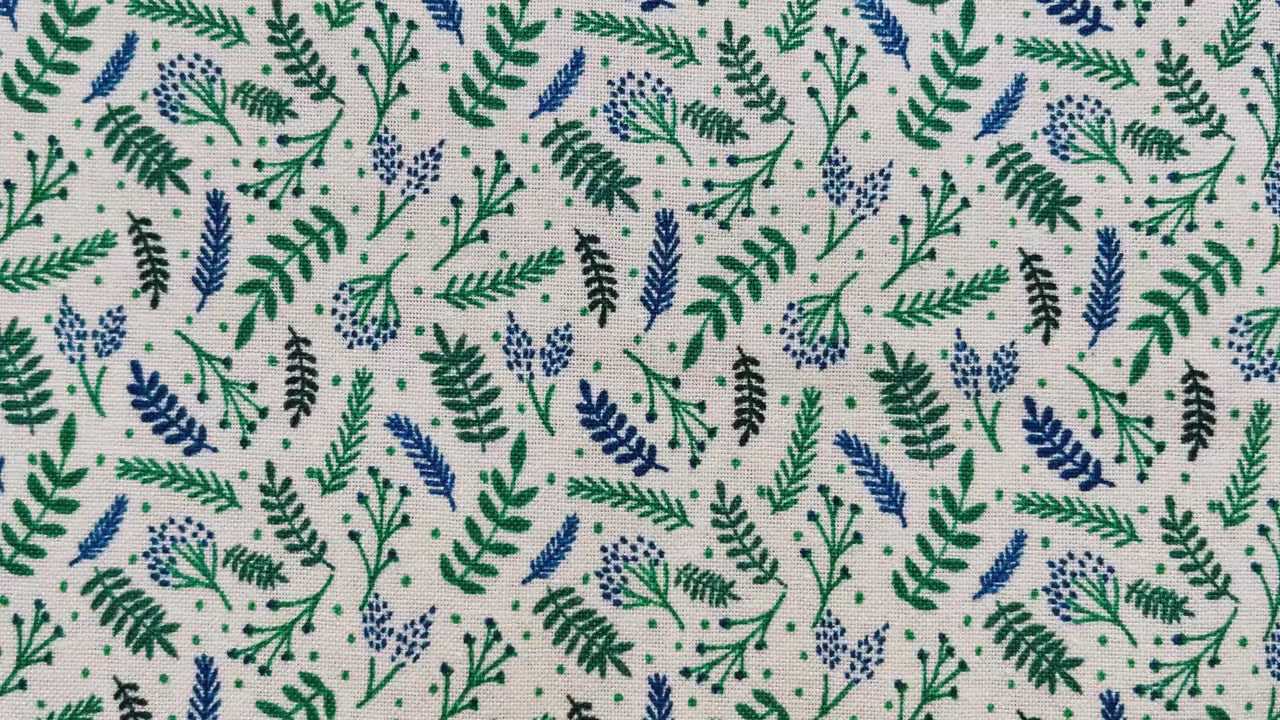 Branching Out-Unbleached Quilting Cotton-Jade Mosinksi-Cotton + Steel Fabric - JM110-B16