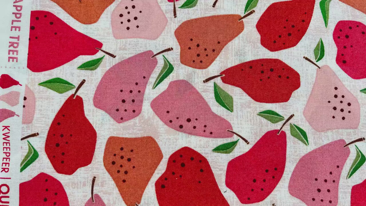 Under the Apple Tree-Quince Red Fabric-Loes Van Oosten