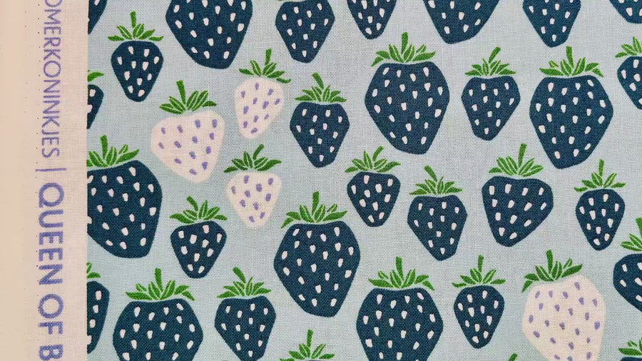 Under the Apple Tree-Queen of Berries Water-drop Fabric-Loes Van Oosten-Cotton + Steel Fabric