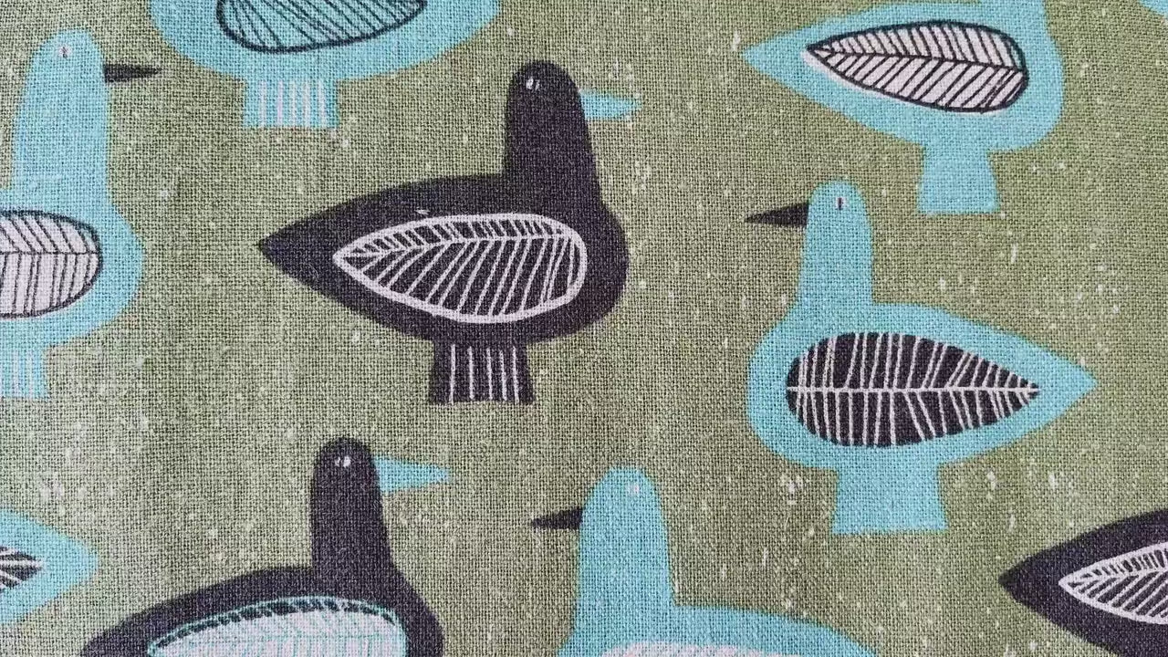 Bird - Bird Canvas - Hokkoh - Japanese Fabric