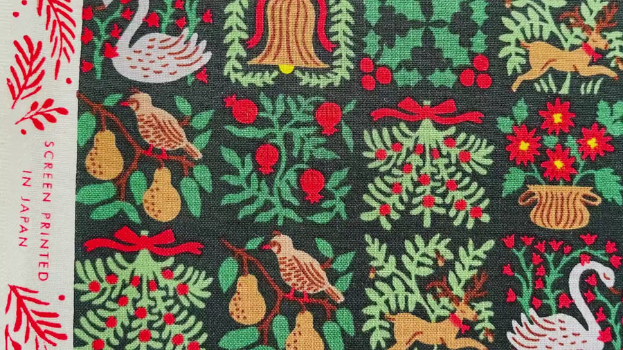 Holiday Tapestry-Evergreen Fabric-Holiday Classics-Rifle Paper Co-Cotton+ Steel-RP616-EV2