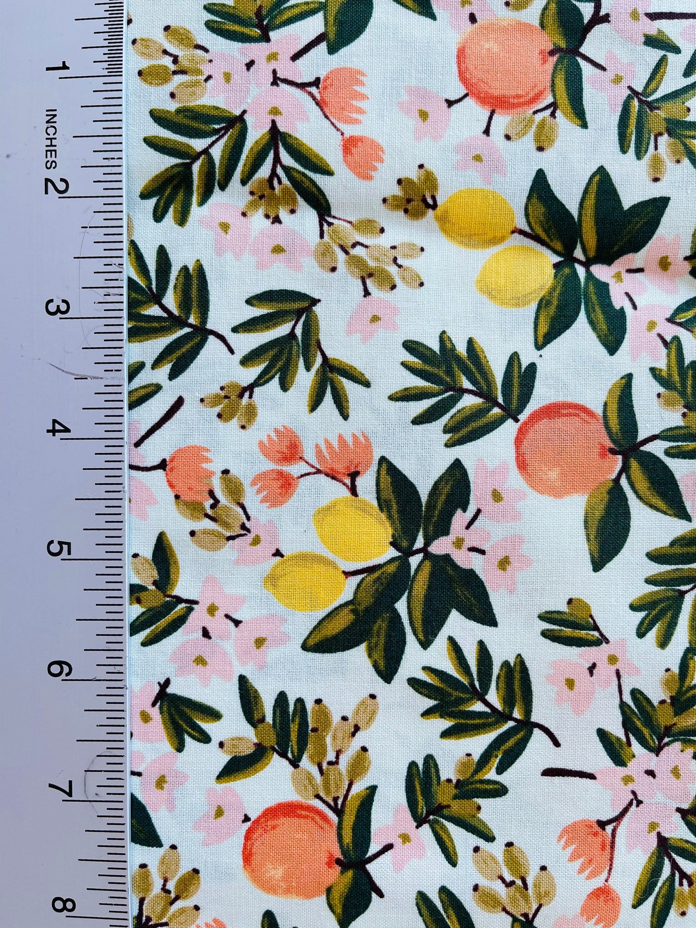 Primavera - Citrus Floral - Mint Fabric - Rifle Paper Co  - Cotton + Steel - Quilting Cotton Fabric - RP300-MI2